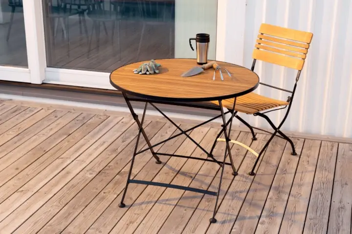 Brewer cafégrupp - svart/teak Billigare