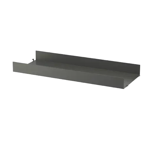 Fynd String metallhyllplan hög kant 78x30 cm - flera färger