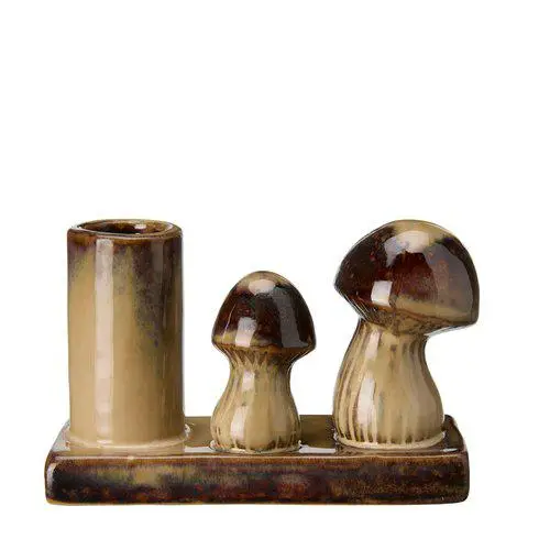 Erbjudande KarlJohan Svamp Ljusstake Beige 12x5x8cm