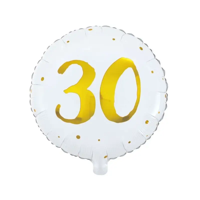 Sista chansen Ballong Rund 30 Guld 35cm