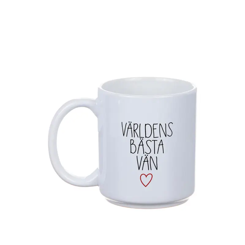 Sista chansen Mugg världens bästa vän 10cm