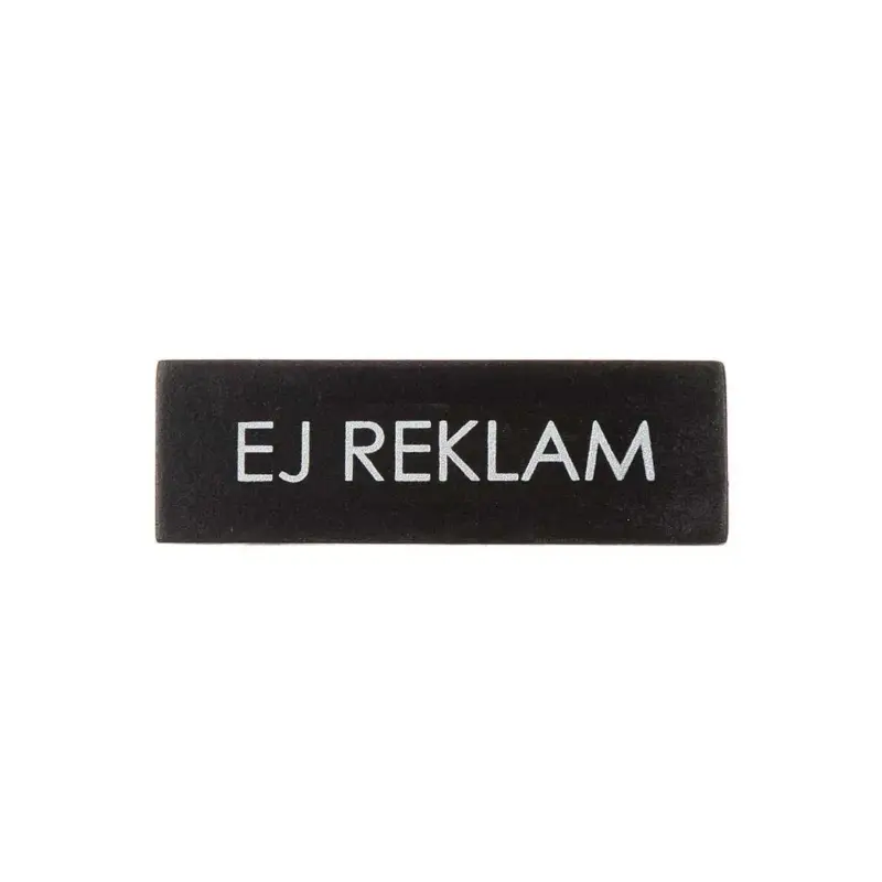 Kampanjpris Dörrskylt Ej Reklam Svart 3 X 9cm