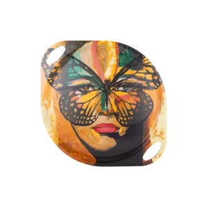 Bricka Golden Butterfly Gynning 38cm Lågt pris