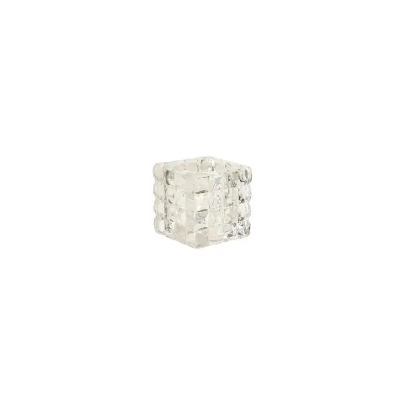 Ljuslykta Kvadrat Glas 8x8x8cm Begränsat antal