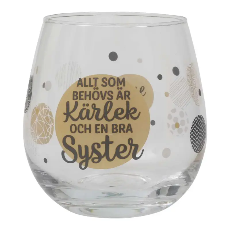 Glas Syster 9.5cm Sänkt pris