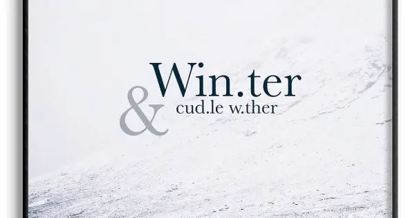 Enkelt Vintermotiv - Svartvit Textposter Trygg betalning