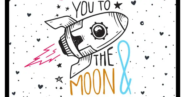 Kampanj Love you to the moon - Affisch
