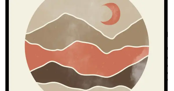 Handla nu Ethnic mountain high #2 - Grafisk plansch