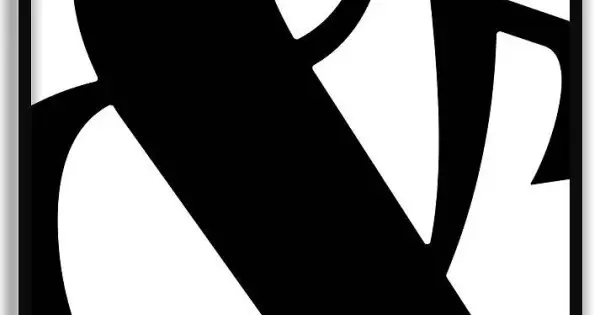 Trygg betalning &-symbol - Svartvit Enkel Text Poster