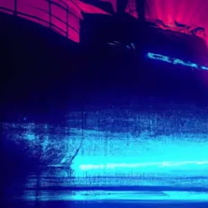 Abstract Submarine - Cyberpunk affisch Endast idag