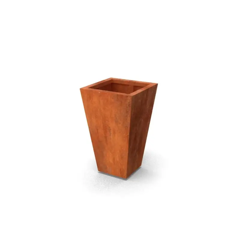 Rabatt Geroba Blomlåda Vaso Corten 50x50x80cm