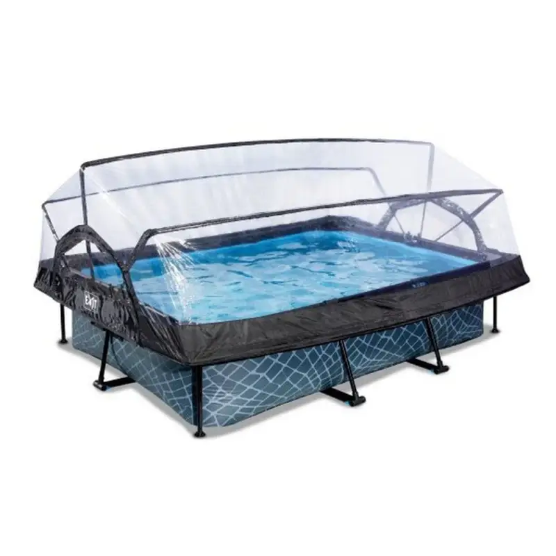 Exit Toys Pool Stone med Filterpump + Tak Rea