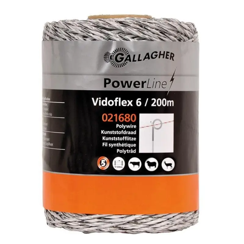 Beställ nu Gallagher Stängseltråd Vidoflex 6 PowerLine