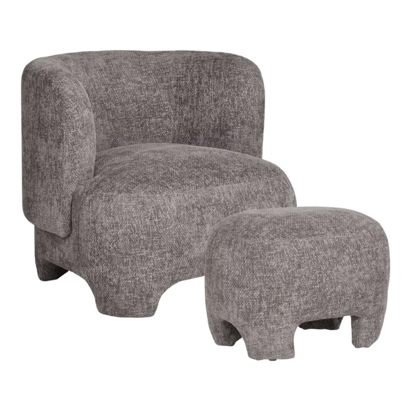 House Nordic Nazare Set – Loungefåtölj och Puff Nyhet