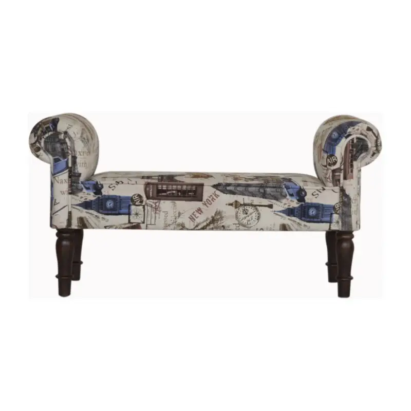 Utförsäljning IN1275 - City Printed Bedroom Bench