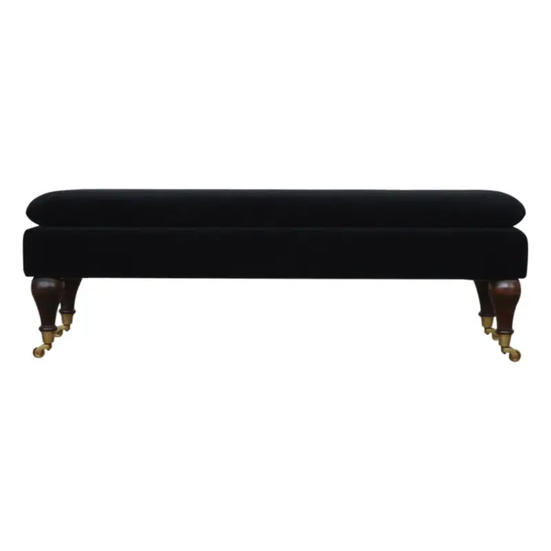 Black Velvet Castor Bench Bästa pris