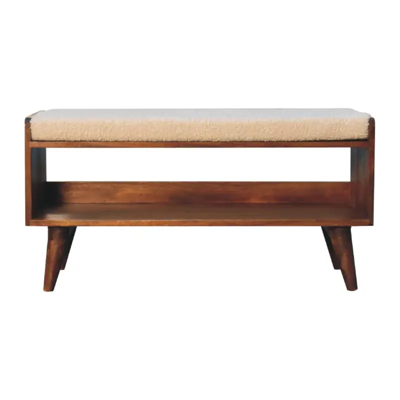 Boucle Nordic Storage Bench Kampanj