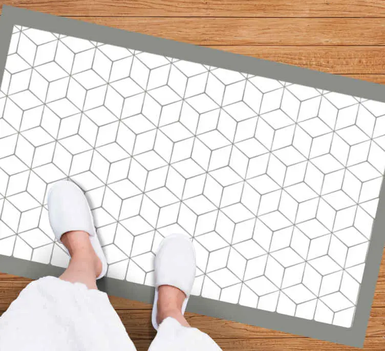 Grå mosaik vinylgolv badrum Rabatt