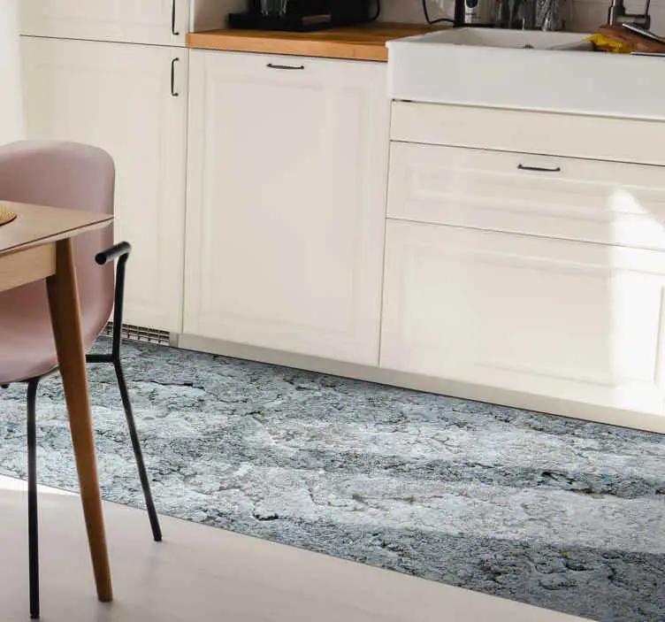Grå sten kök vinyl matta Premium