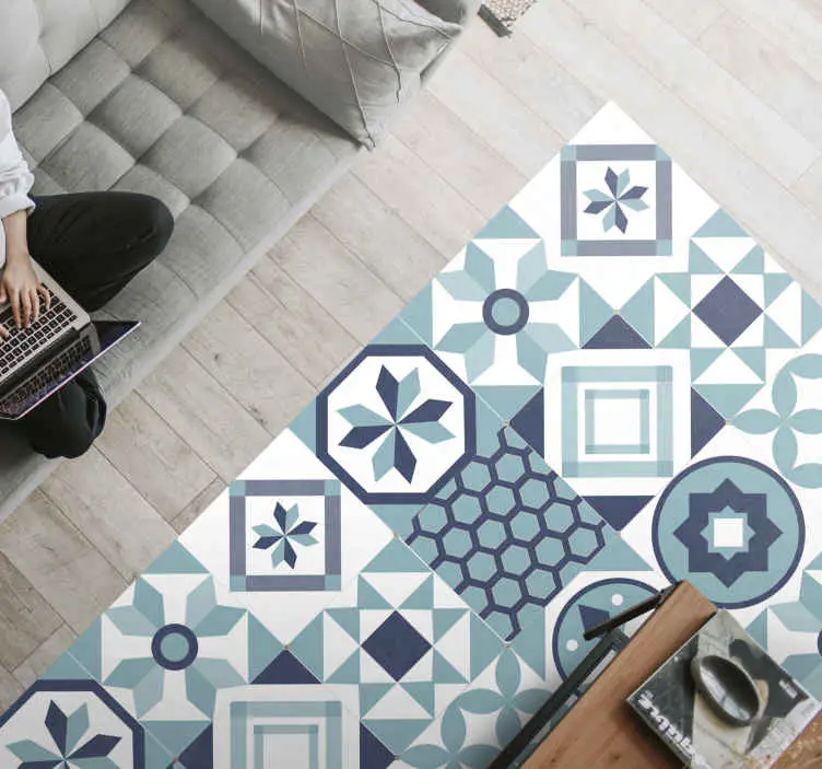 Mosaik kakel inspiration Vinylmatta Mosaik Rea