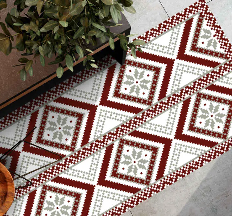 Invecklade geometriska mönster Vinylmatta Mosaik Köp nu