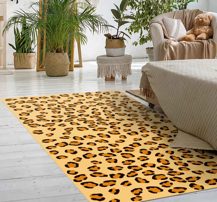Leopardfläckar Vinylmatta djurtryck Populär