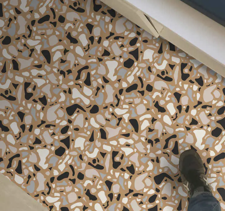 Klassisk brun terrazzo textur matta Utförsäljning