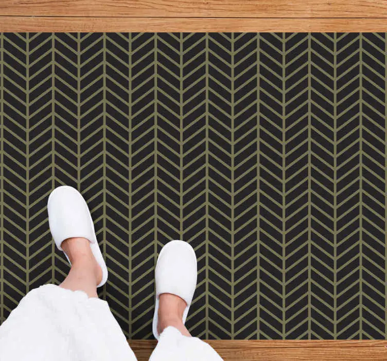 Herringbone Striped Pattern Vinlymatta randiga Köp online