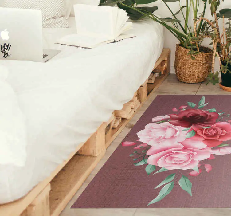 Pion linje av blommor blomma matta Sista chansen