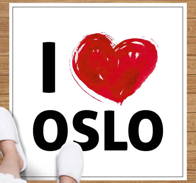Jag älskar oslo nordiska mattor Expressleverans