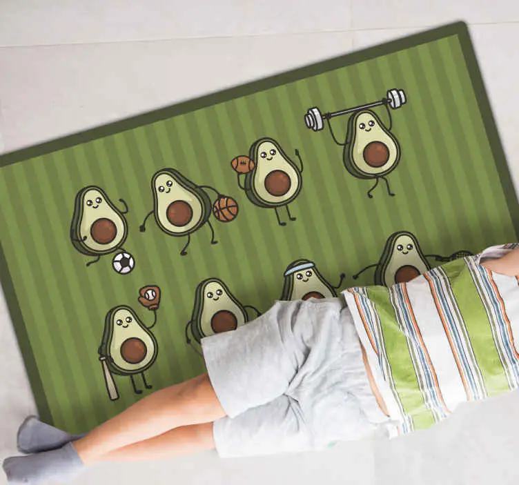 Rea Anime avokado barn vinyl matta