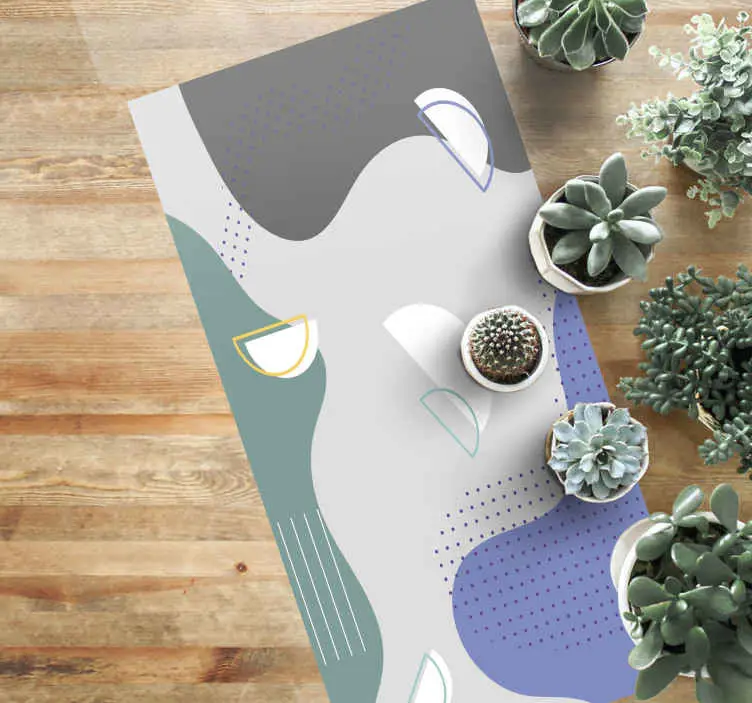 Abstrakt minimal design Vinylmatta minimalistisk Billig
