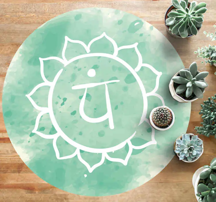 Lotuschakrasymbol Vinylmatta Mandala Outlet