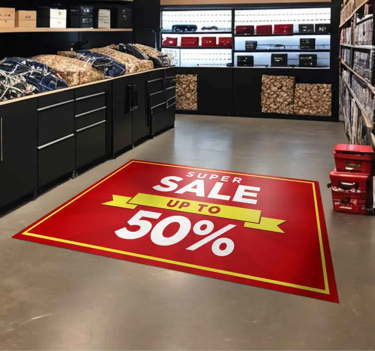 Personlig rabattförsäljning Vinylmatta Röd Kampanjpris