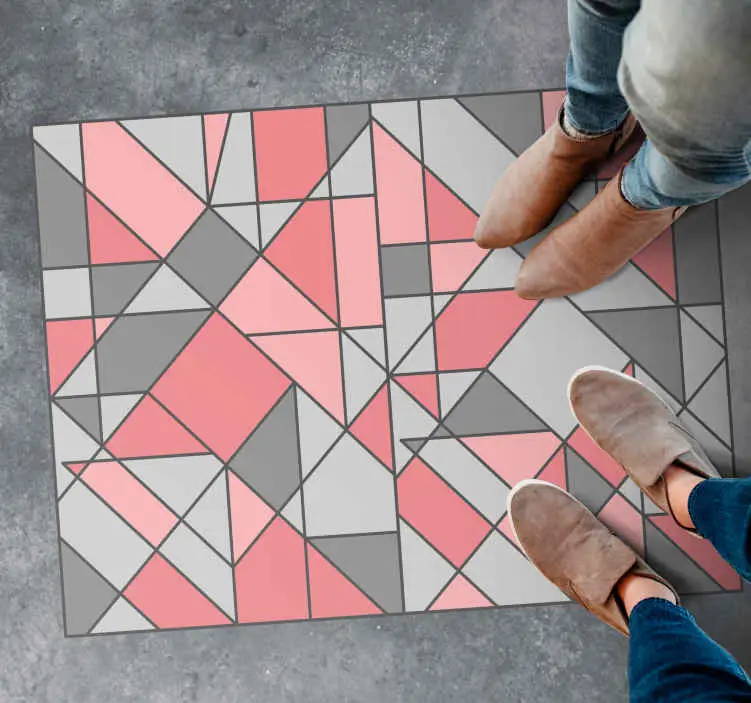 Geometrisk abstraktion Vinylmatta geometrisk Beställ nu