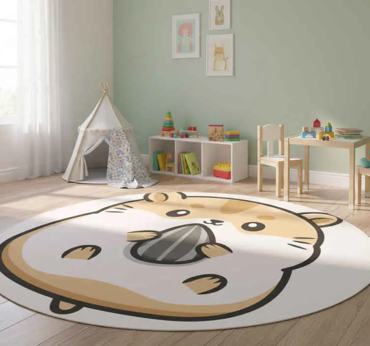 Vinylmatta djur söt hamster grafik Kampanj
