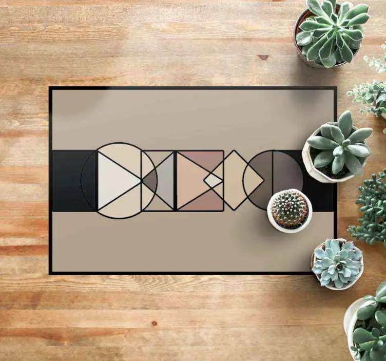 Abstrakta geometrier Vinylmatta geometrisk Köp nu