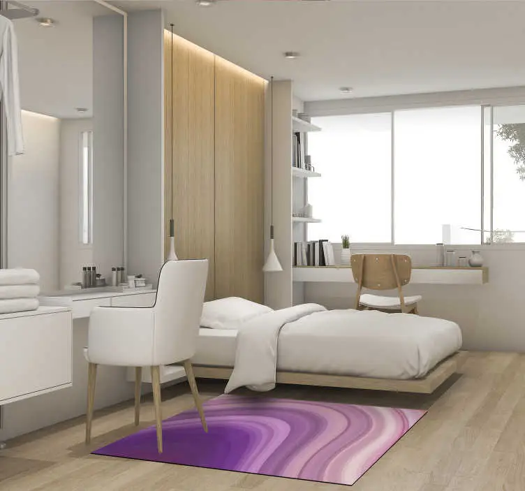 Billigare Modern abstrakt lila pvc-mattan