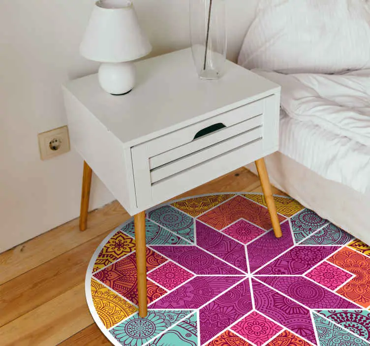 Lägg i varukorgen Paisley mosaik vinylmatta