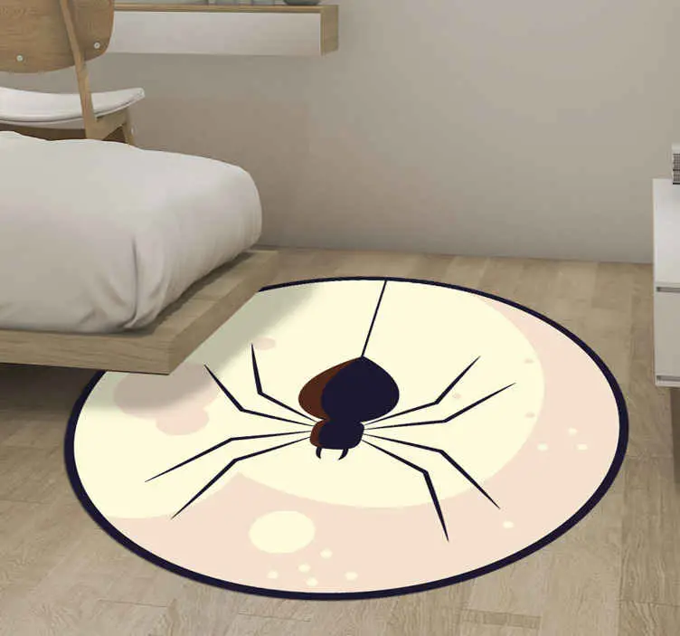 Spindel illustration Vinylmatta Halloween Kampanjpris