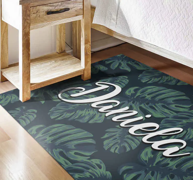 Lämnar design med namnblommamatta Nyhet