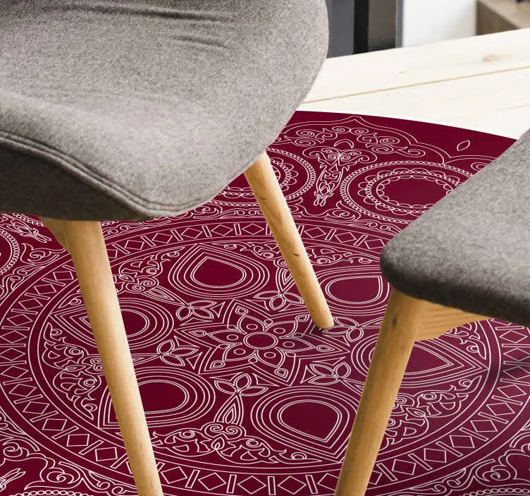 Lotusblomma mandala vinylmatta Rea