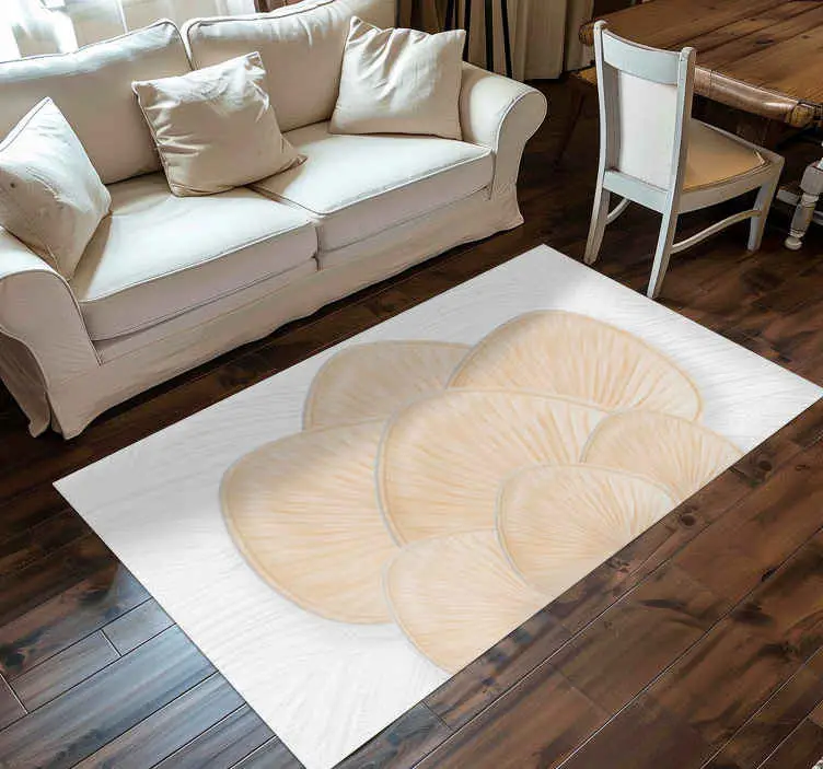 Texturerad neutral kronblad form vinylmatta textur Rea