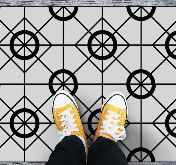 Reapris Geometrisk vinyldesign Vinylmatta geometrisk