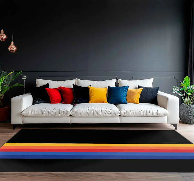 Beställ nu Minimalist striped accent vinlymatta randiga