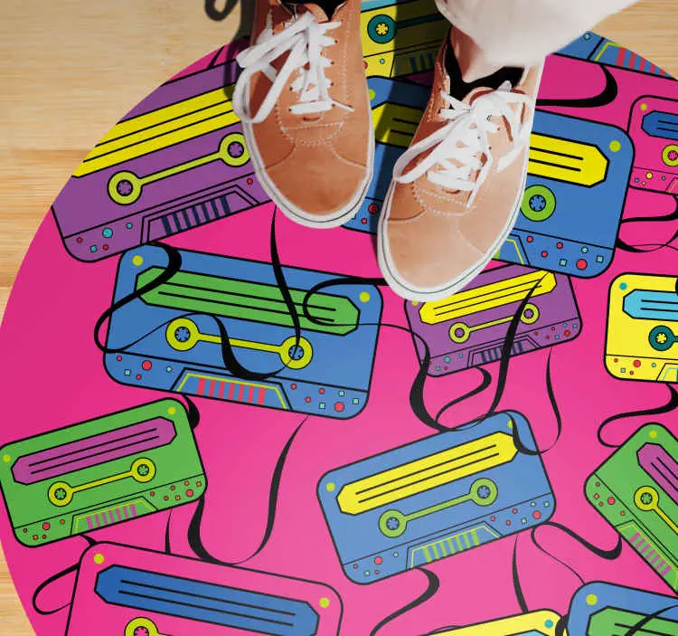 Andra vinylmattor vivid kassettband Rabatt