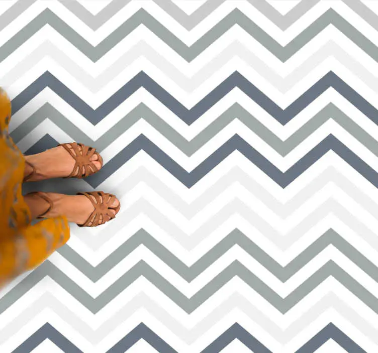Elegant chevronmotiv Vinylmatta geometrisk I lager