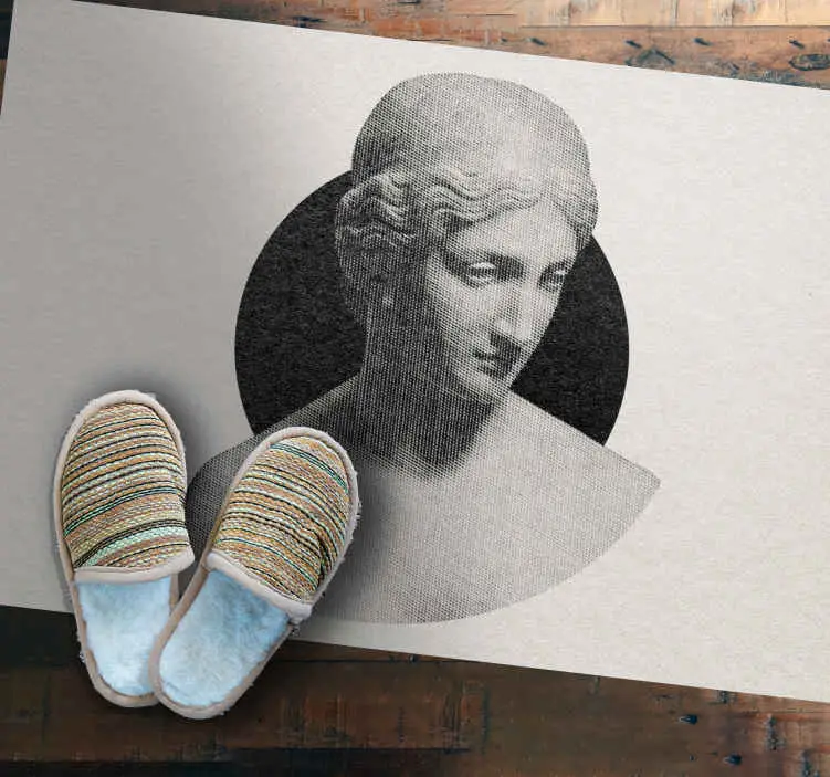Nyhet Klassisk skulpturprofil Vinylmatta minimalistisk