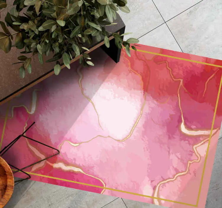 Rosa nyanser elegans vinylmatta i marmor Outlet