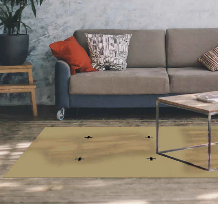 Enkel beige design Vinylmatta minimalistisk Sänkt pris